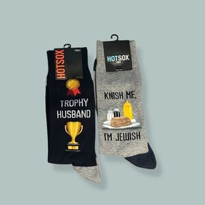 5/$25 Men’s Hot Sox Graphic Crew Socks – 2 Pair